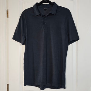 Lululemon med. Dark blue polo shirt